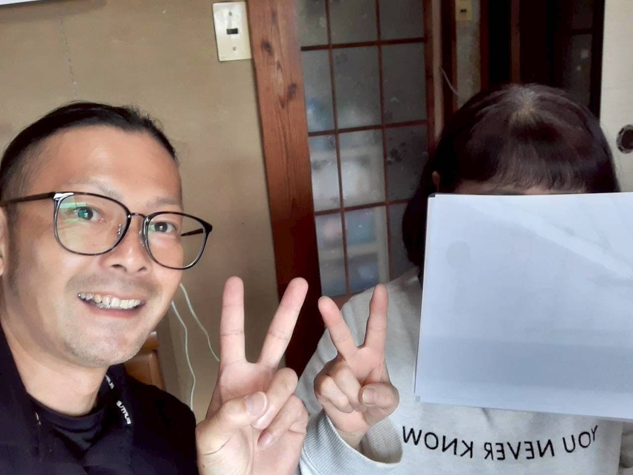 つくば市　工事完了後のお客様との記念写真